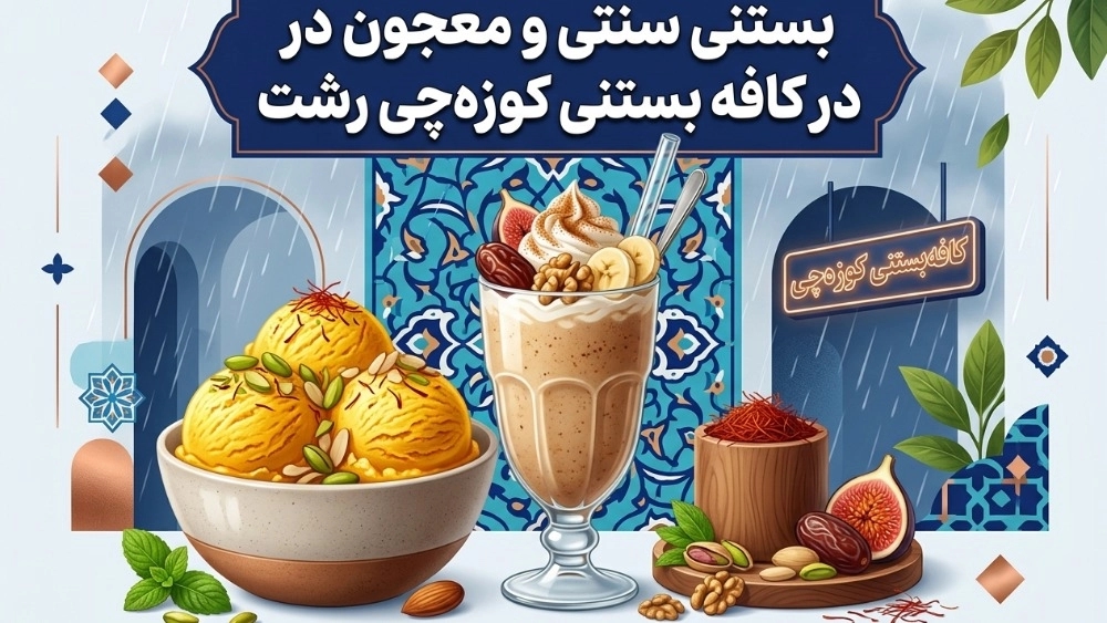بستنی سنتی و معجون در کافه بستنی کوزهچی رشت بستنی سنتی و معجون در کافه بستنی کوزهچی رشت